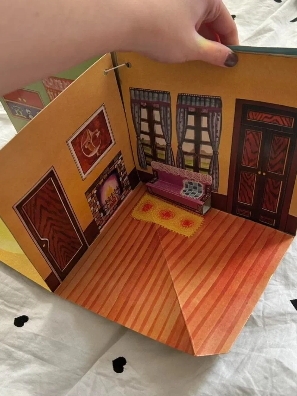 Vintage 1973 Chadwick Miller Paper Pop Up Doll House Book